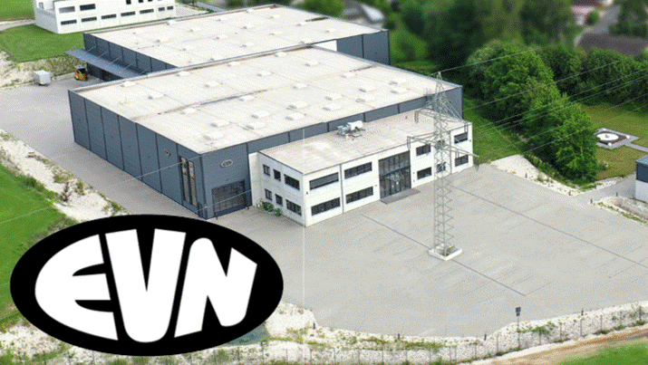 Vogelperspektive auf ein Gebäude von EVN